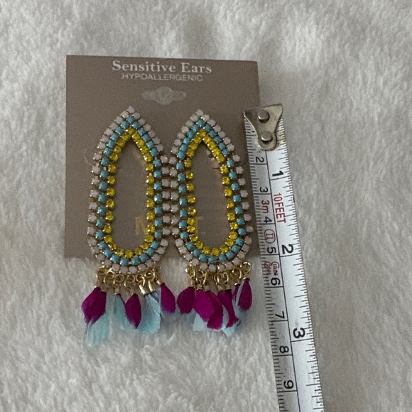 Colorful Beaded Earrings for Sensitive Ears - Picture 4 of 4